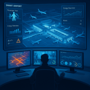 Read more about the article Smart Airports and Travel Efficiency: Integrating 3D GeoEngine and AI